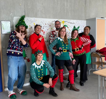 Neige, lutins et père Noël à Tréfaven !